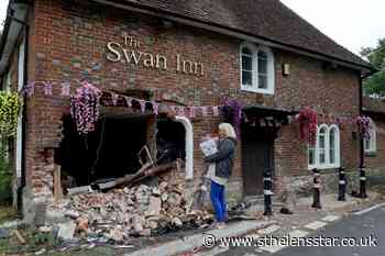 Pub manages to open despite car crashing into front - St Helens Star