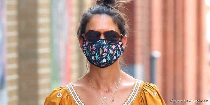 Katie Holmes Shows Off Toned Tummy in Cute Boho Top in NYC