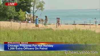 Chicagoans flock to lakeshore beaches despite closures amid heat streak