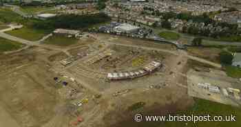Drone footage shows huge housing development at Filton Airfield 'taking shape'