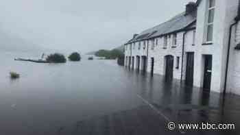 Wales flooding: Historic pub suffers after heavy rain - BBC News
