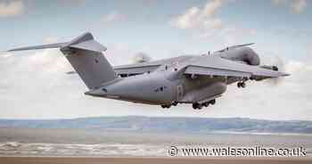 The moment a massive plane landed on a Welsh beach - Wales Online