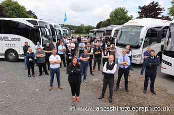 East Lancs coach firm attends "Honk for Hope" rally - Lancashire Telegraph