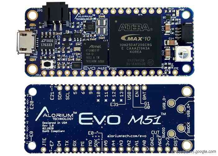 Alorium Evo M51  FPGA-enhanced embedded module Feather board