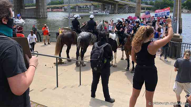 Tense Protests Take Place Across City Of Pittsburgh On July 4th