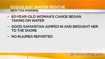 Good Samaritan saves woman in Sodus Bay