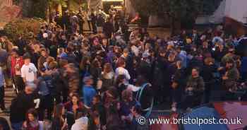 Packed street party in Bristol broken up by police