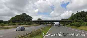 Fire crews put out vehicle fire on M61