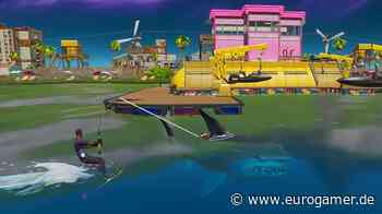 Fortnite Season 3: Beutehai Wasserski bei Sweaty Sands fahren - So geht's (Aquaman) - Eurogamer.de