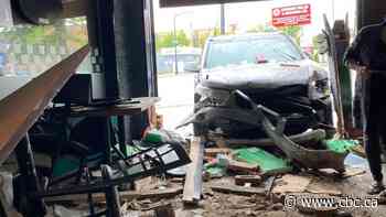 Car smashes into north Edmonton pho restaurant