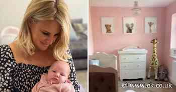 Danielle Armstrong shows off daughter Orla's incredible pink nursery complete with safari animals - OK! magazine