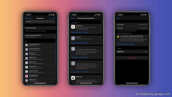 iOS 14: iCloud Keychain now alerts users about leaked passwords, more
