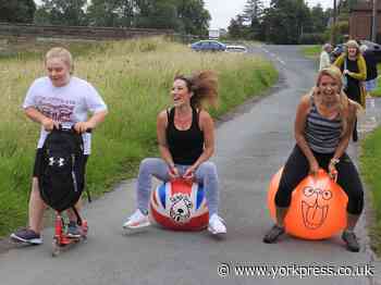 Amy takes on bouncing challenge to help charity