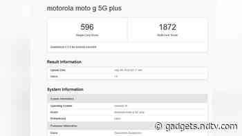 Moto G 5G Plus Specifications Spotted on Geekbench, US FCC, and TUV Rheinland Sites