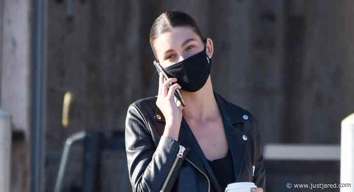 Camila Morrone Chats on the Phone While Out on a Coffee Run