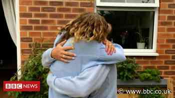 Derby family reunited after months of shielding
