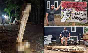 NY man erects a 7ft penis in front yard in war with his town