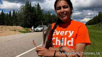 Fed up with playing music at funerals, north Sask. fiddler walks to legislature to call for suicide prevention help