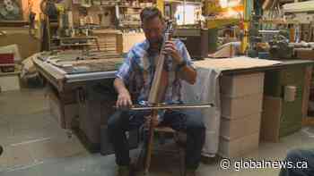 Lethbridge men finish steampunk-inspired electric cello after 6 years of work