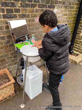 Edmonton school trials new hand sanitising stations