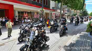 Wie 5000 Motorradfahrer Schweinfurt lahmlegten - Main-Post