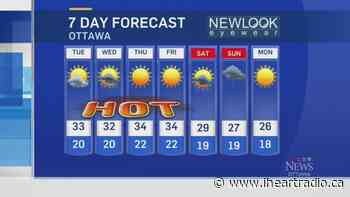 Heat warning for Ottawa returns; humidex of 41 for Tuesday - Newstalk 1010 (iHeartRadio)