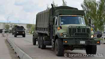 Large presence of military vehicles to be on Ontario roads tomorrow