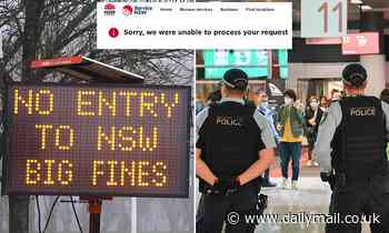 Border permit website CRASHES as desperate Victorians ...