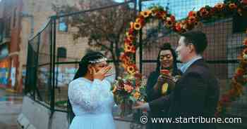 Meet the couple who married outside the burned-out Third Precinct in Minneapolis