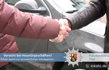 Polizei Trier warnt: Vorsicht bei Haustürgeschäften und vermeintlichen Schnäppchen - lokalo.de