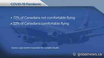 Majority of Canadians are uncomfortable flying, debate around whether virus is airborne