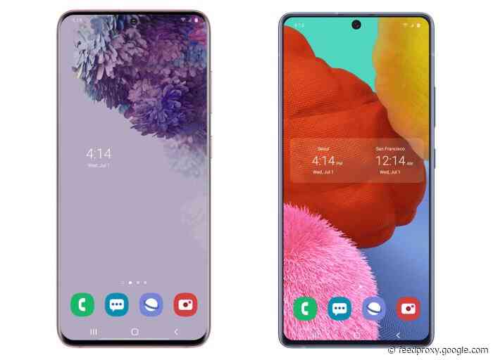Samsung Galaxy A51 and Galaxy A71 software update brings S20 features