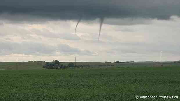 Funnel clouds spotted in southern Alberta