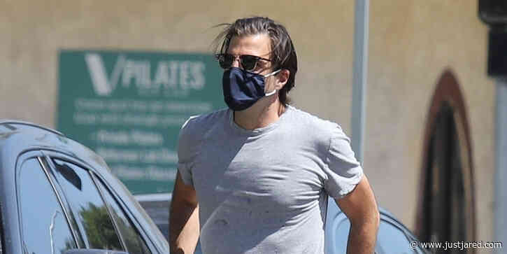 Zachary Quinto Goes for an Afternoon Walk With His Dog Skunk