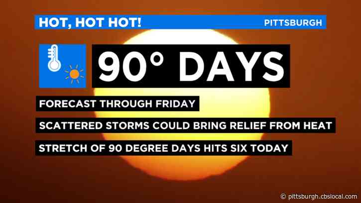Pittsburgh Weather: Hot Weather Continues, Evening Scattered Storms Expected