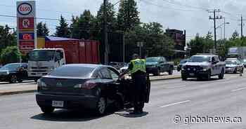 Pedestrian in life-threatening condition after being hit by vehicle at Toronto-Vaughan border - Globalnews.ca