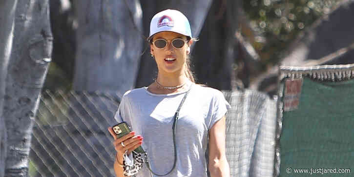 Alessandra Ambrosio Takes a Hike With Her Dog in Santa Monica