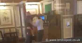 Shocking moment man punches Wetherspoon manager in the face