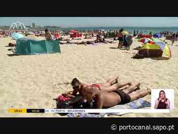 Praia de Matosinhos esgota lotação máxima do areal com cumprimento do distanciamento social - Porto Canal