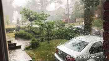 Severe thunderstorm warning issued for Toronto as strong storm hits the city