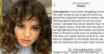 Selena Gomez Is Giving Her Instagram Page To Black Activists For The Next Few Days "So That They Can Speak Directly To All Of Us" - News Lagoon