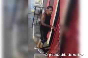 Police Searching For Man Who Used Awning To Break Into North Philadelphia Property - CBS Philly