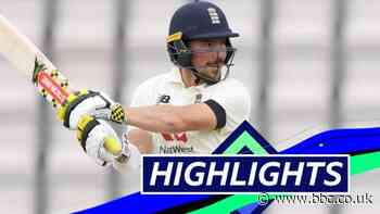England v West Indies highlights: England battle on rain-affected first day