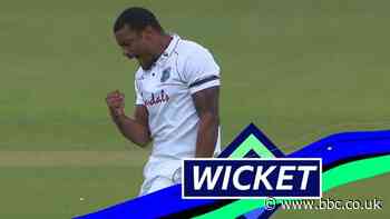 England v West Indies: Shannon Gabriel bowls Dominic Sibley as Test cricket returns