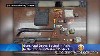 Guns, Drugs Seized In Baltimore Raid, 31-Year-Old Man Charged - CBS Baltimore