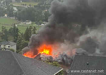 Structure fire on Sunburn Hill in Lake Country - Kelowna News - Castanet.net