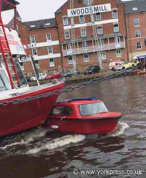 Watch: Boats collide on River Ouse in York