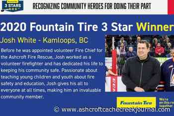 Ashcroft resident recognized by WHL and Fountain Tire in 3 Stars program - Ashcroft Cache Creek Journal
