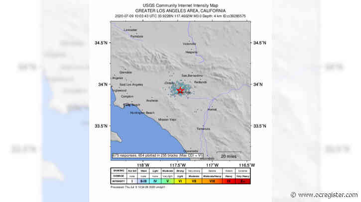 Magnitude-3.0 earthquake hits Riverside