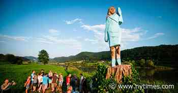 Melania Trump Statue in Slovenia Set on Fire